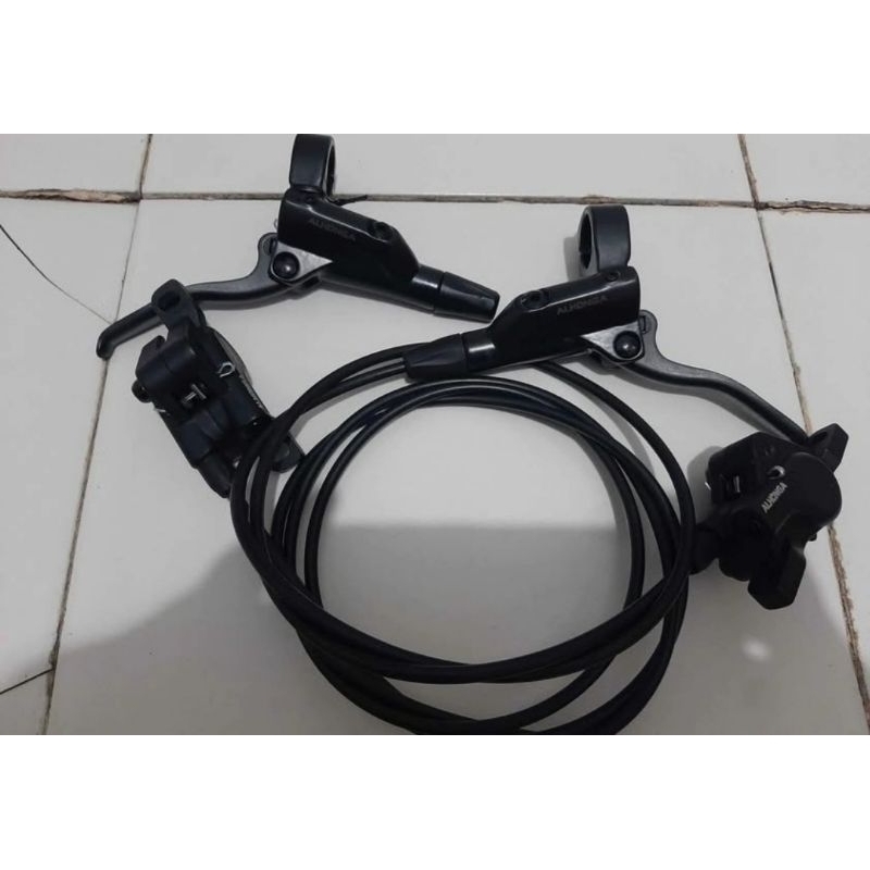 brakeset hidrolik alhonga rem hidrolik sepeda