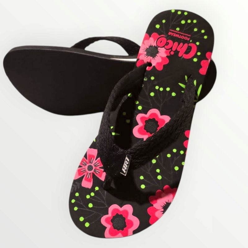 SANDAL JEPIT WANITA MOTIF BUNGA SANDAL JEPIT MURAH sandal jepit tali rajut