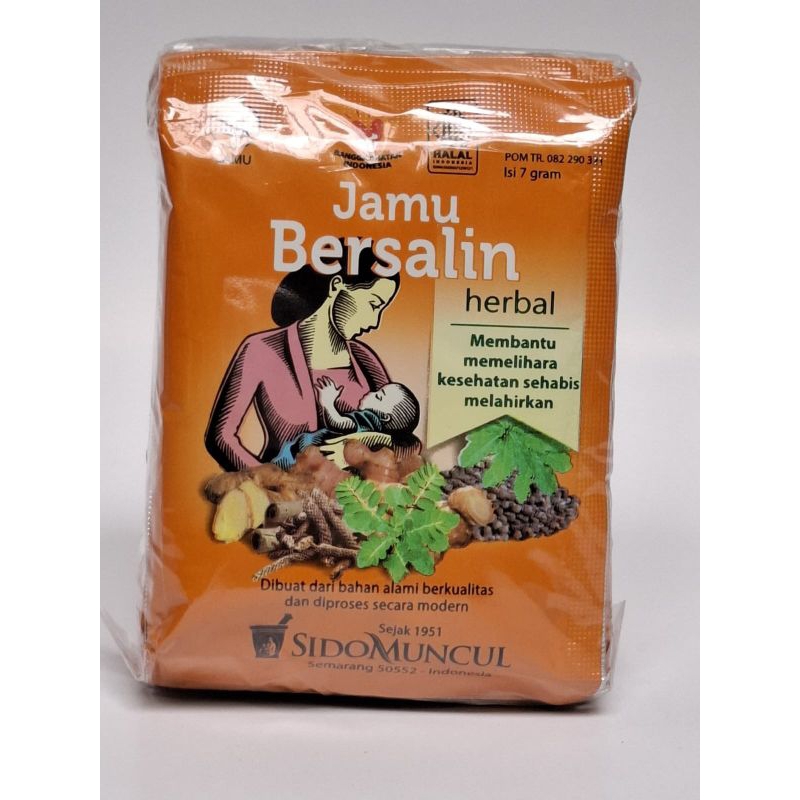

JAMU SIDOMUNCUL HABIS BERSALIN KEMASAN PACK ISI 10 SACHETS