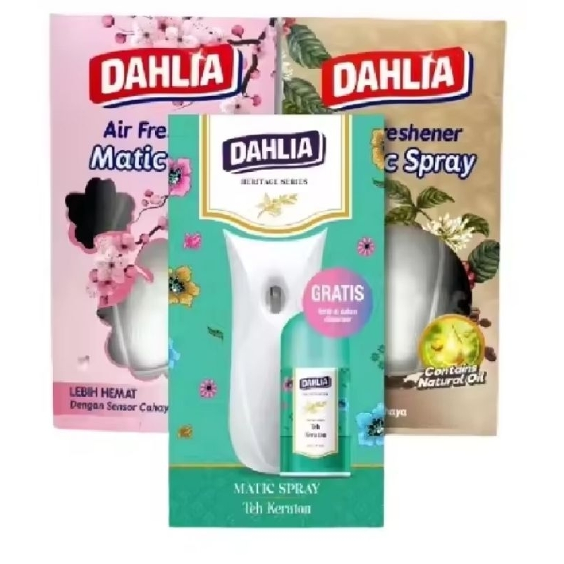 Dahlia Dispenser Fresh Go Matic - Dahlia Air Freshener Matic Spray [Matic+Refill]