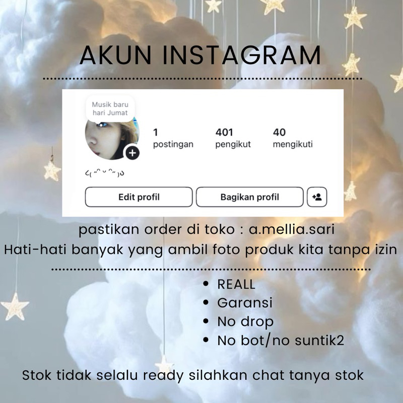 JUAL AKUN INSTAGRAM FOLLOWERS INDO REAL JUAL AKUN IG REAL
