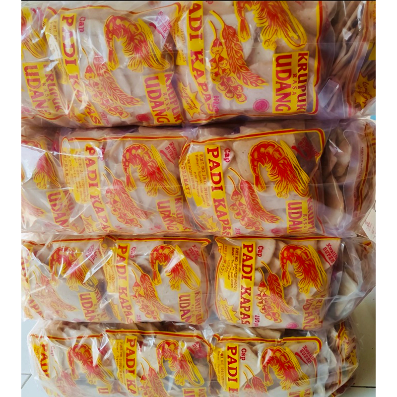 

Krupuk Udang Padi Kapas, 1 Ball isi 20 bungkus (250gr/bks) Krupuk Khas Indramayu