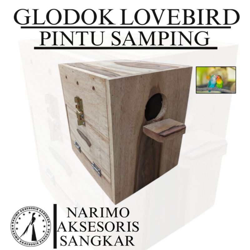 Glodok lovebird pintu samping dan depan