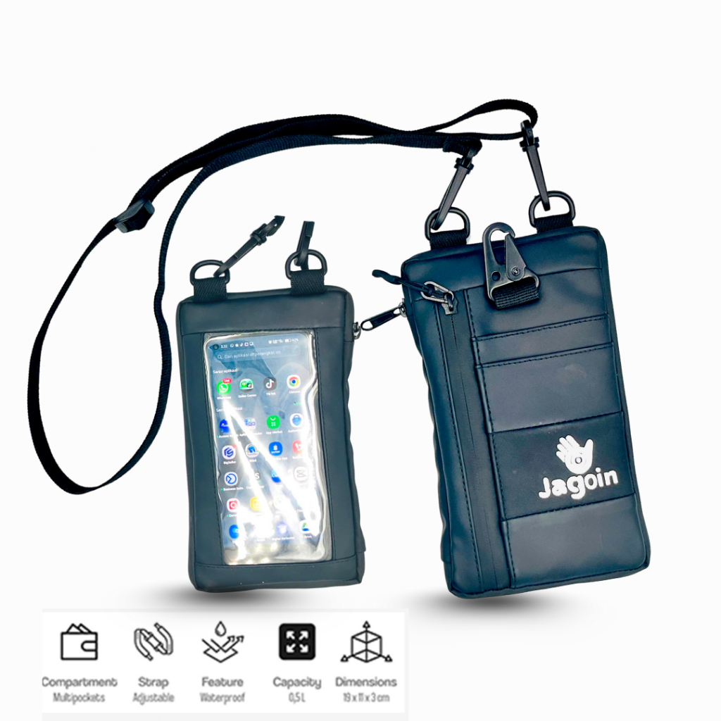 JAGOIN - Tas Dompet HP Waterproof Pria Anti Air JN009
