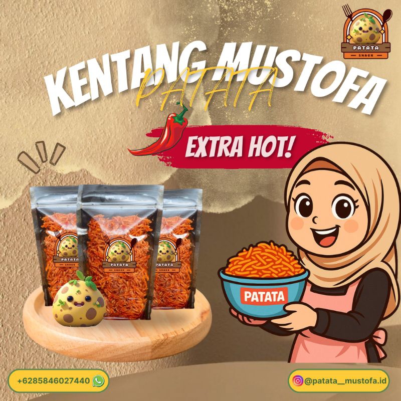 

Kentang Mustofa// Kentang Kering PATATA Premium Termurah Extra Hot!!