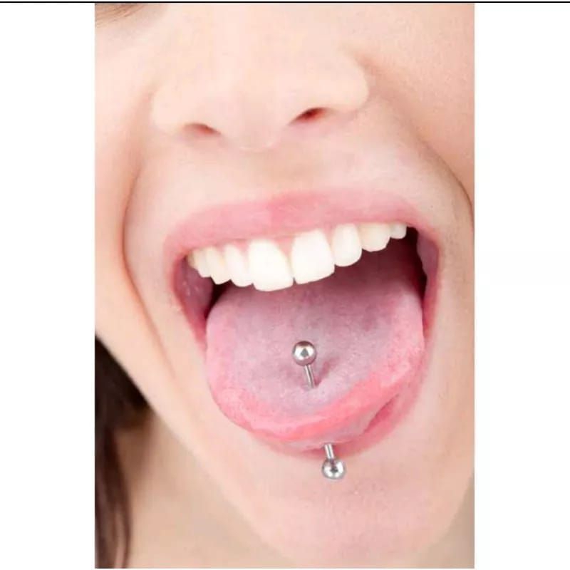 Barbel lidah/Barbel telinga/barbel pria dan wanita/titanium