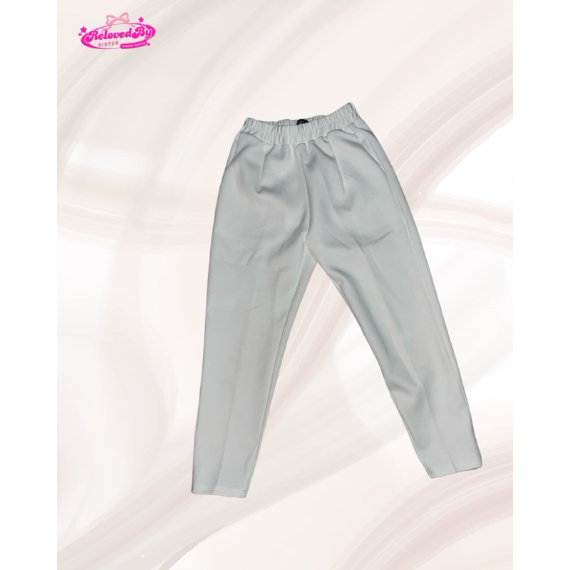 [PRELOVED] celana bahan putih wanita