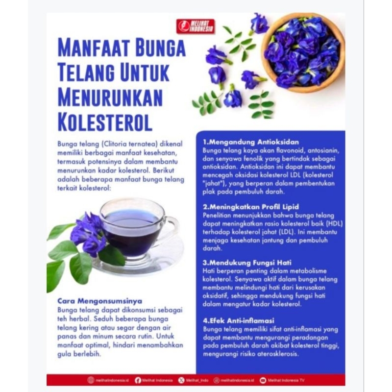 

Bunga telang kering 50 gram