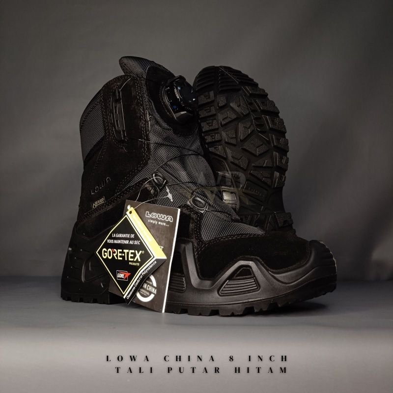 SEPATU LOWA 8 INCH TALI PUTAR