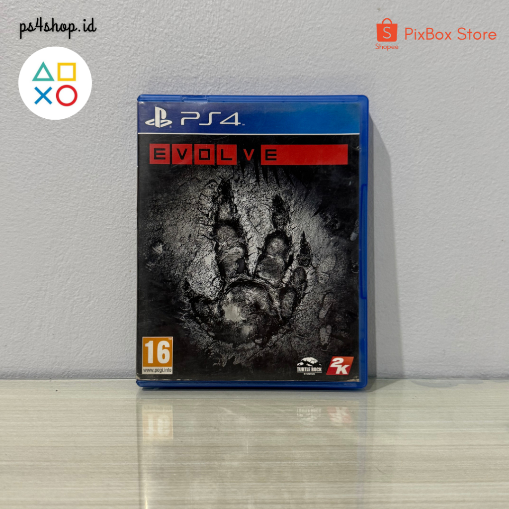 BD KASET EVOLVE PS4 SECOND BEKAS GAME MONSTER BERBURU HUNTING PETUALANGAN GODZILLA RAKSASA OROGINAL 