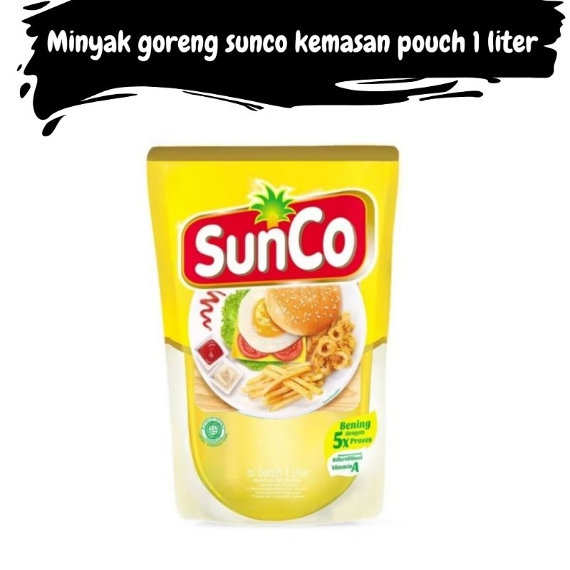 

Sunco Minyak Goreng Kemasan Refill Pouch 1L/LITER Jernih Bening NYAStore