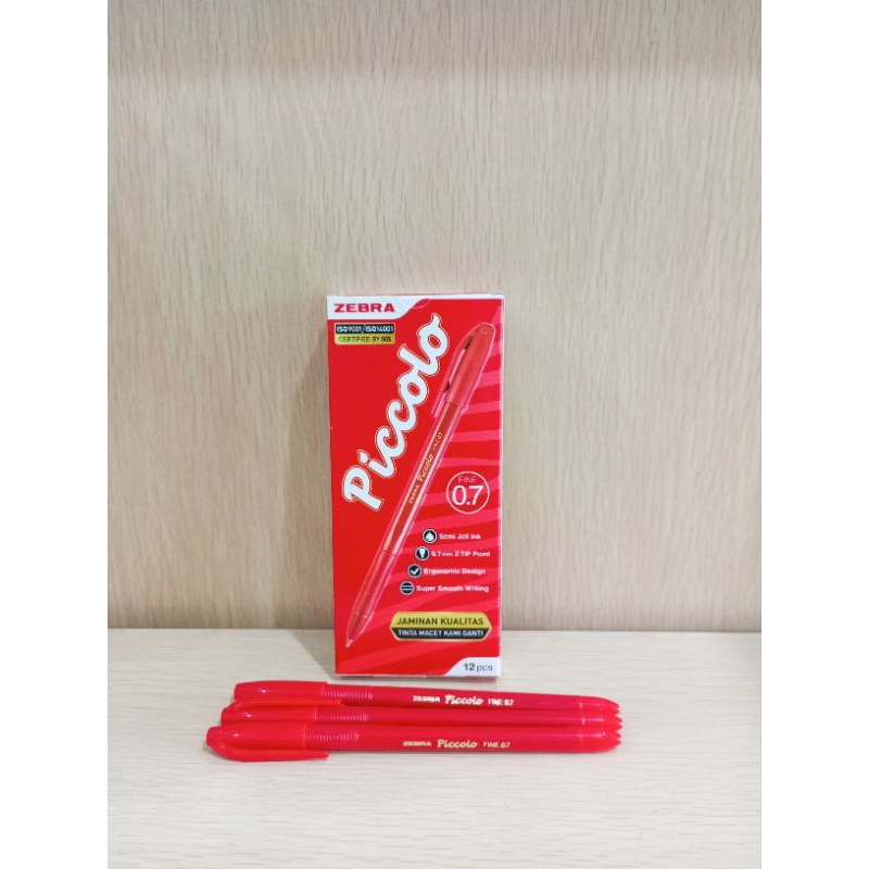 

(3PCS) PULPEN PICCOLO MERAH ECER