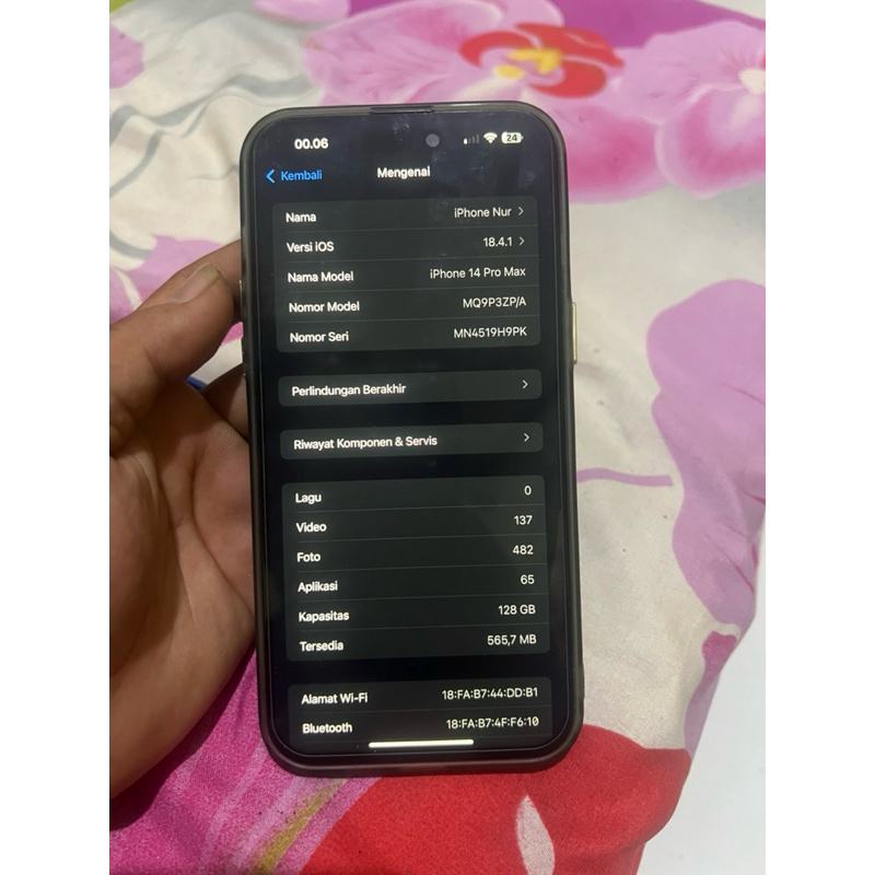 iphone 14 pro max inter 128GB