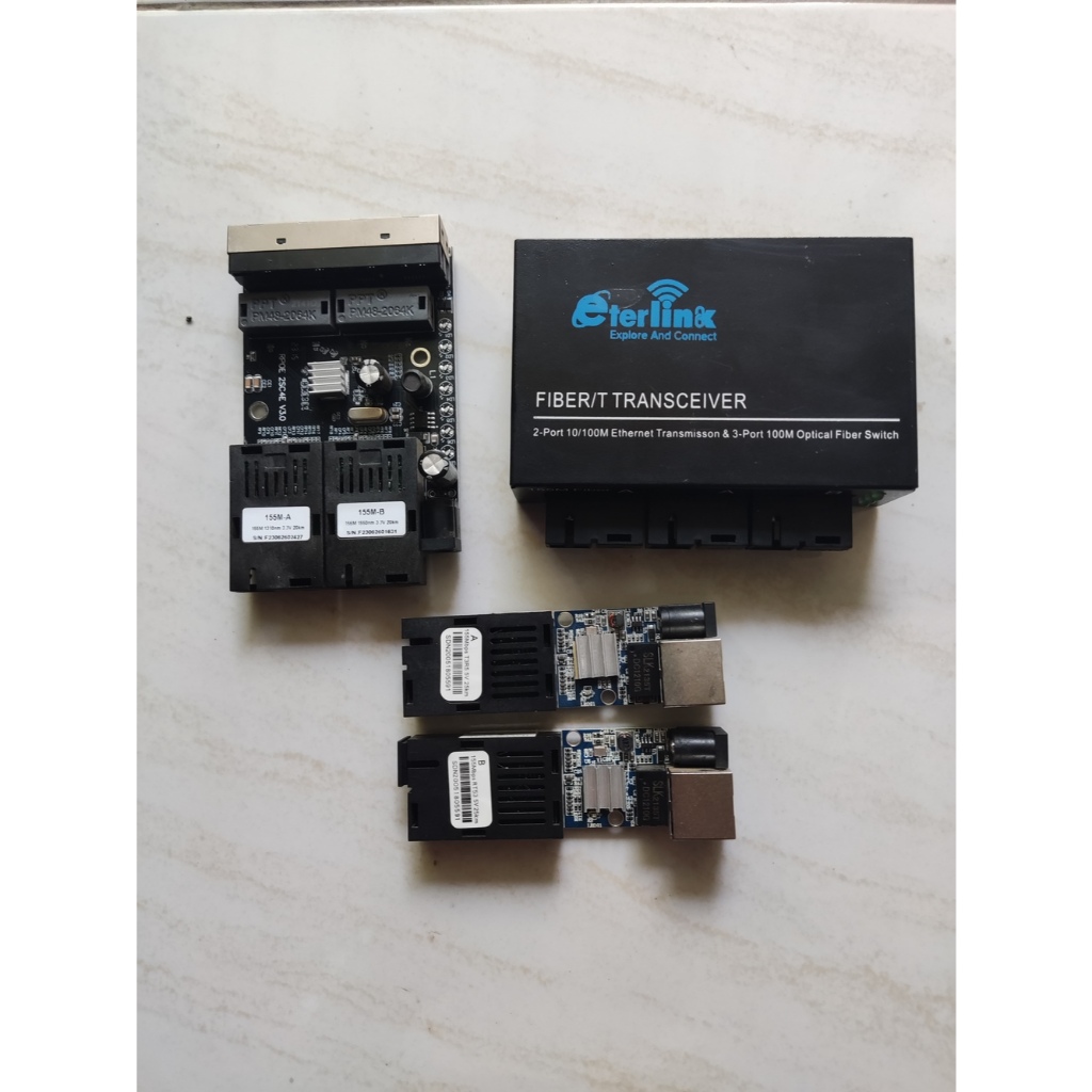HTB MEdia COnverter 2fo 4Lan Bekas Normal POE Tanpa Adaptor