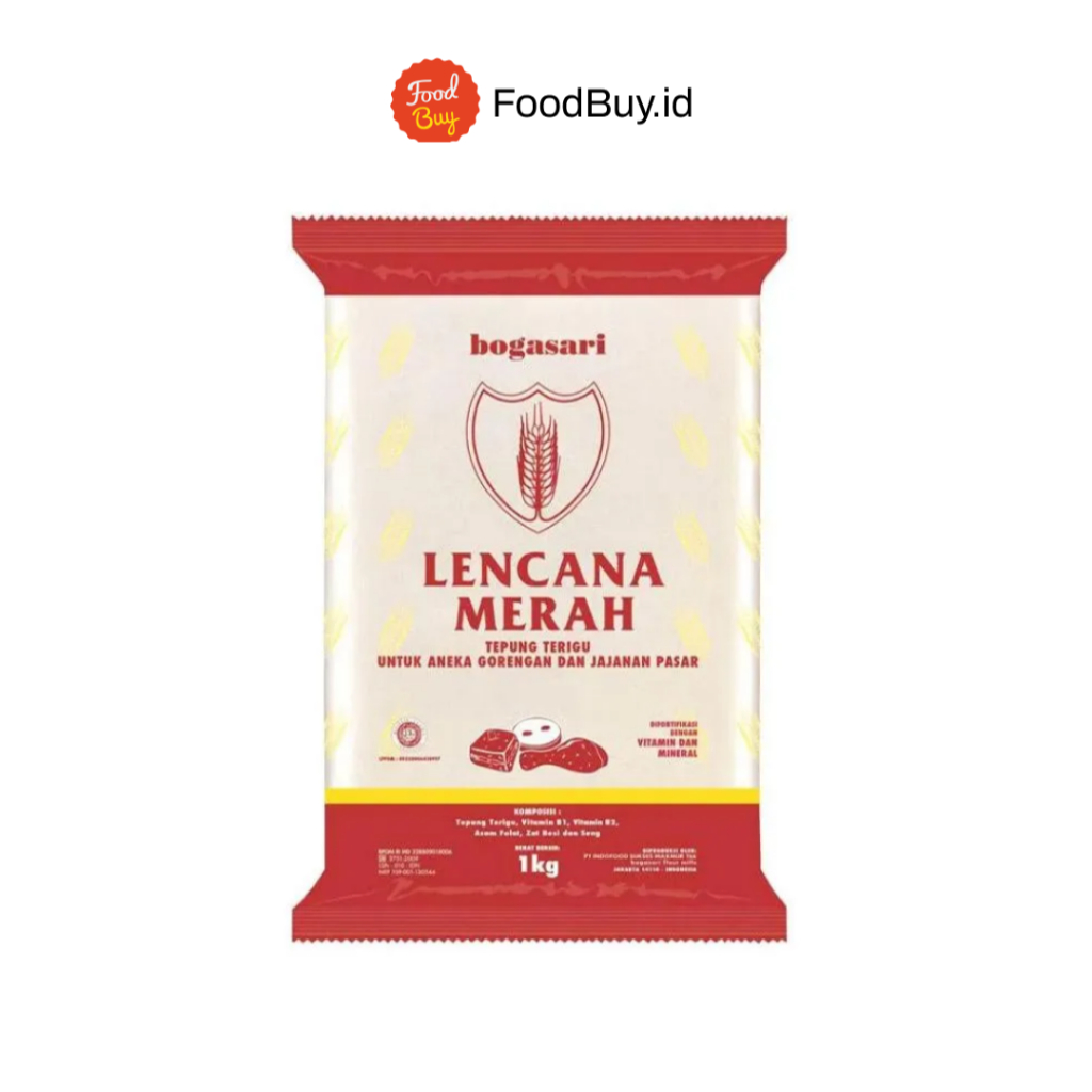 

Bogasari Lencana Merah Tepung Terigu 1kg