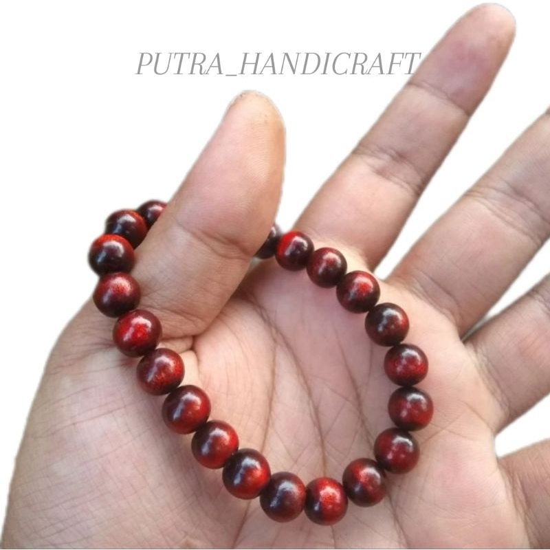 GELANG TALI ARUS MERAH/GELANG AKAR BAHAR TUNGGAL 8MM/GELANG AKAR BAHAR TALI ARUS