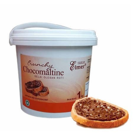 

ELMER Dip Glaze Rasa CRUNCHY CHOCOMALTINE Kemasan Isi 1 KG