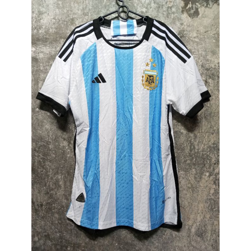 Jersey Argentina 2022 Player Issue Bintang 3