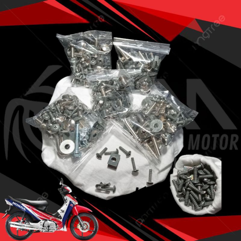 Baut full body Supra X 125 thn 2005 / Baut Full Body Honda Supra x 125 lama