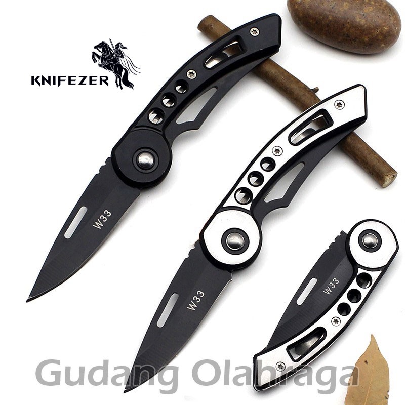 KNIFEZER Pisau Saku Lipat Mini Serbaguna Camping Gunung Knife Tactical Survival Outdoor Portable