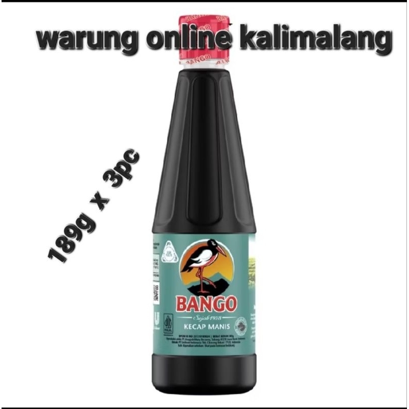 

KECAP MANIS BANGO 189g x 3pc Exp 2026/2027