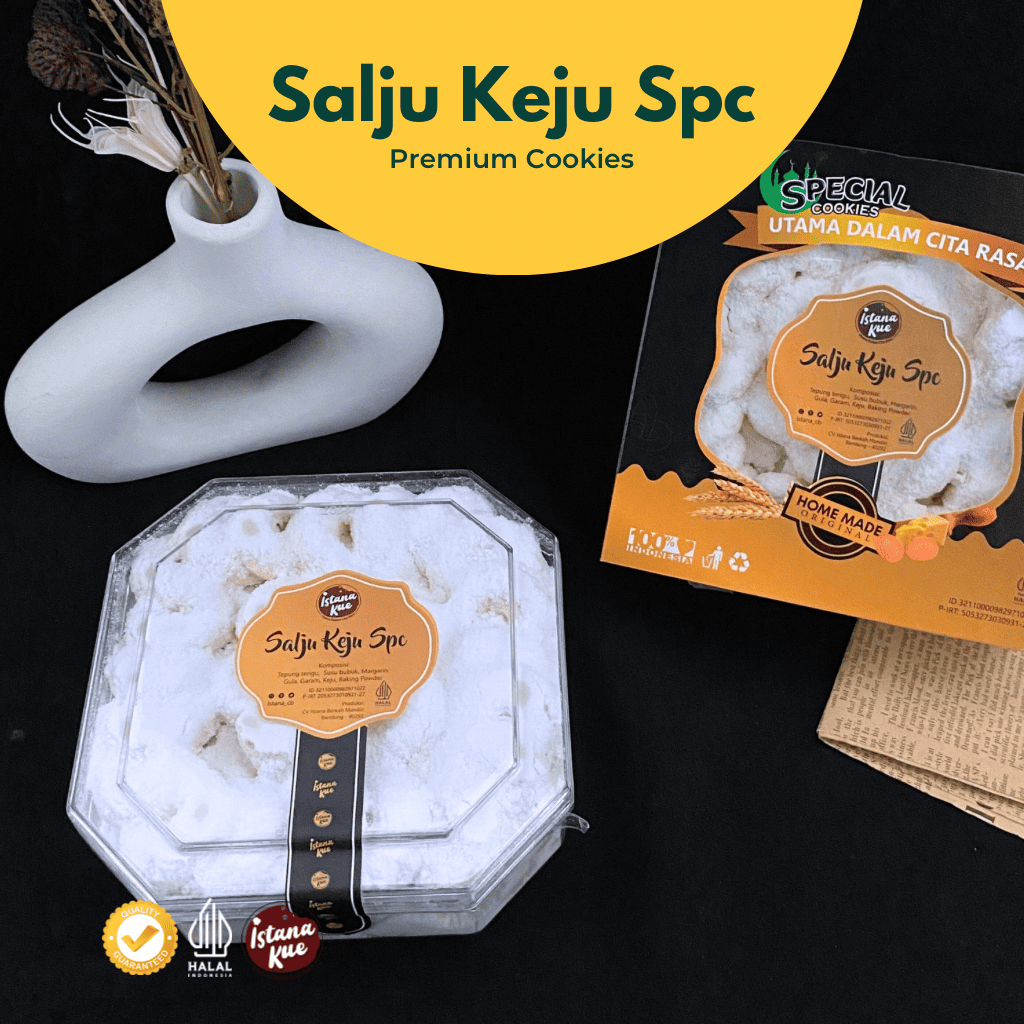 

Kue Kering Istana SALJU KEJU SPC Premium Cookies Stoples Segi 8