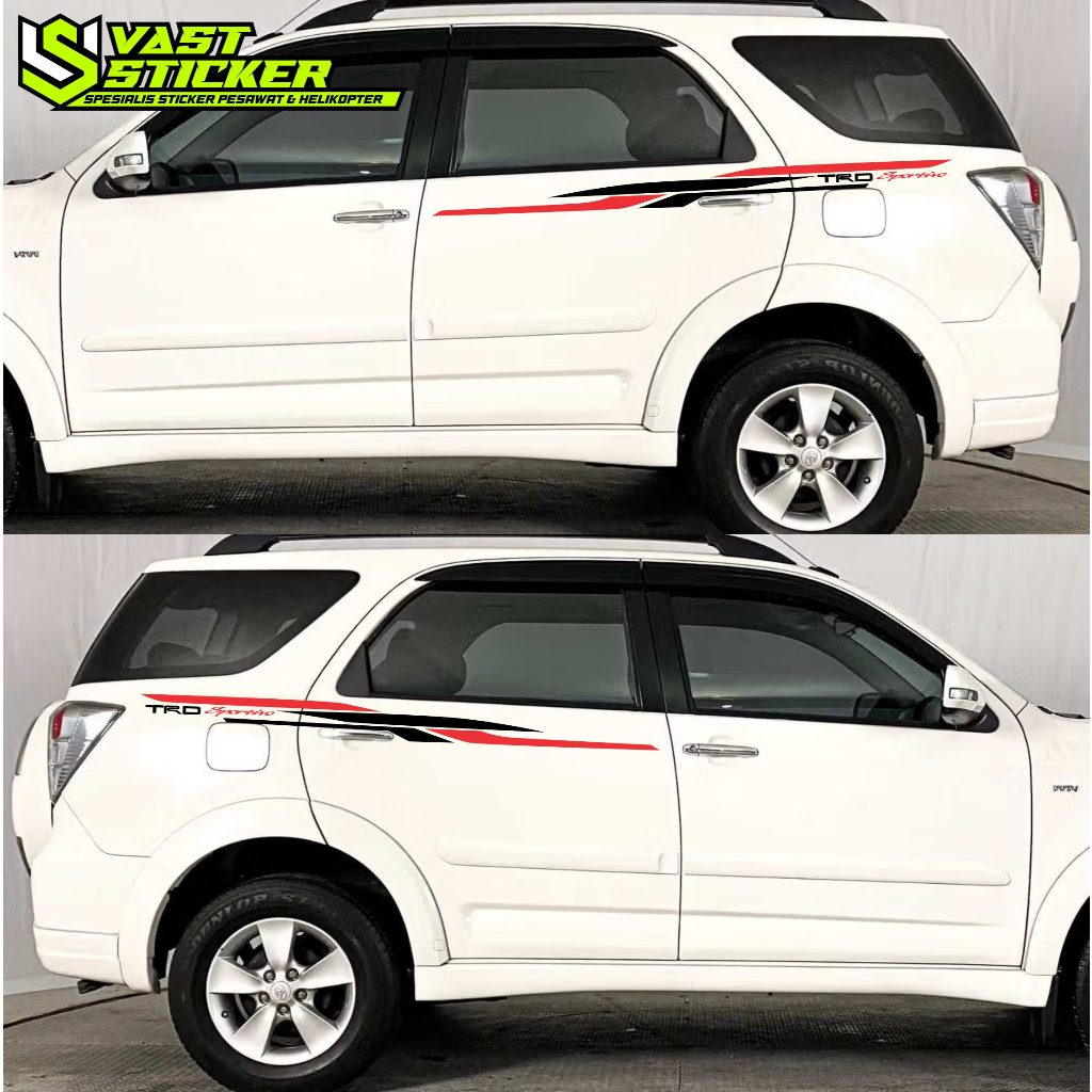 murah Stiker TRD Ultimo rush / Stiker TRD Ultimo / Stiker List Body Rush Terios / Sticker Rush Ultim