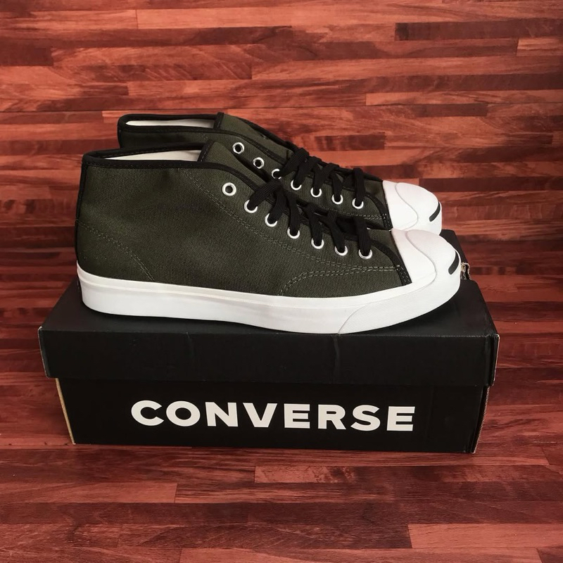 Converse Jack Purcell Mid Cargo Khaki 171370C ORIGINAL RESMI MAP