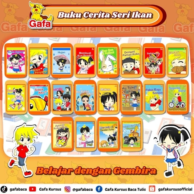 GafaBaca - Buku Cerita Gafa Seri Ikan (Buku Cerita Anak, Buku Bacaan Anak.)