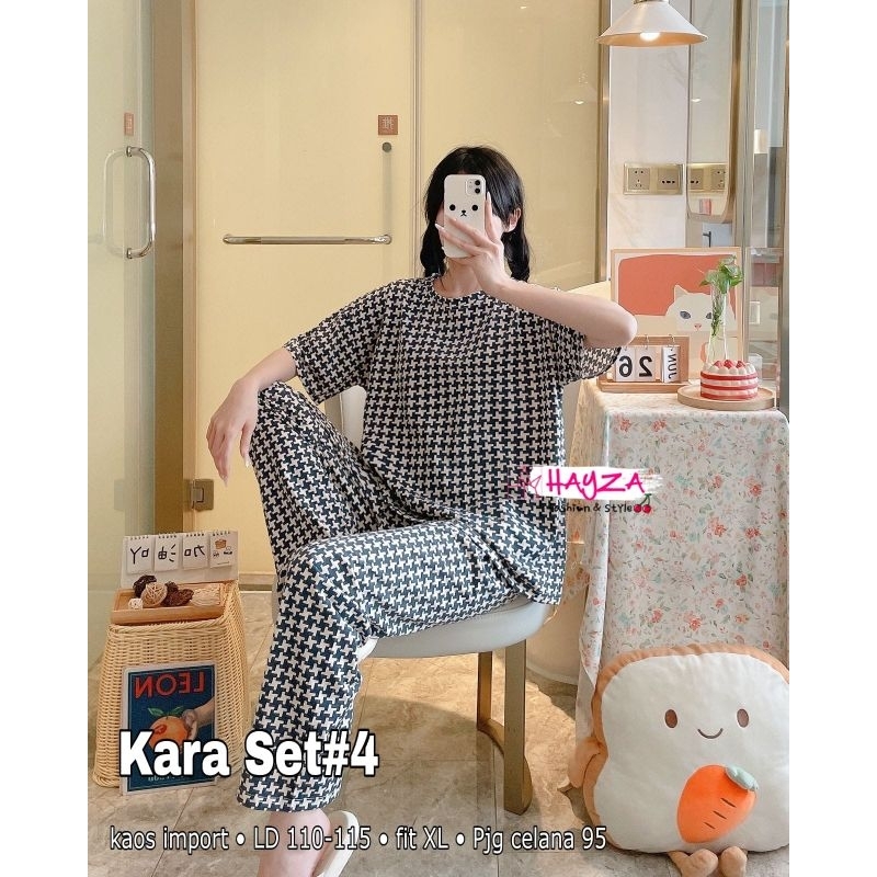 AMANAJWA HAYZA - Kara Libby Set Series | Homey Set Piyama Wanita