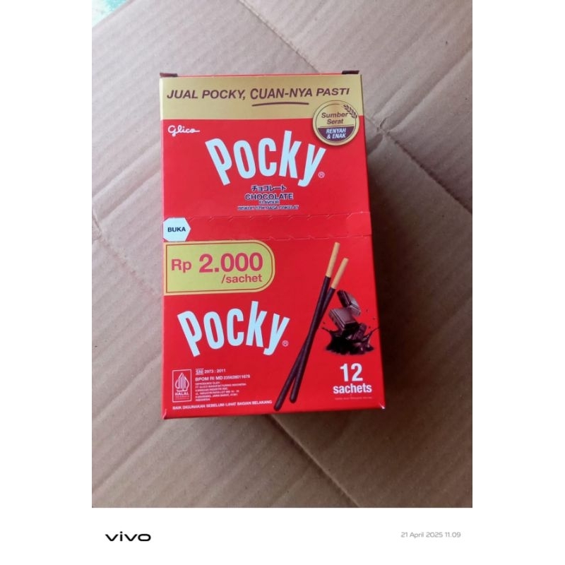 

POCKY STICK 1 BOX ISI 12 GRAM ECER 2000 GLICO