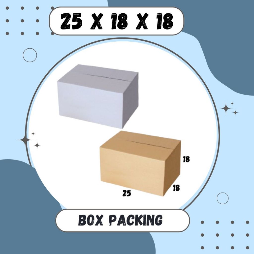

Box Packing 25x18x18 Kardus A1 Karton Dus Kotak Kemasan Sparepart Jamu Madu Assesoris