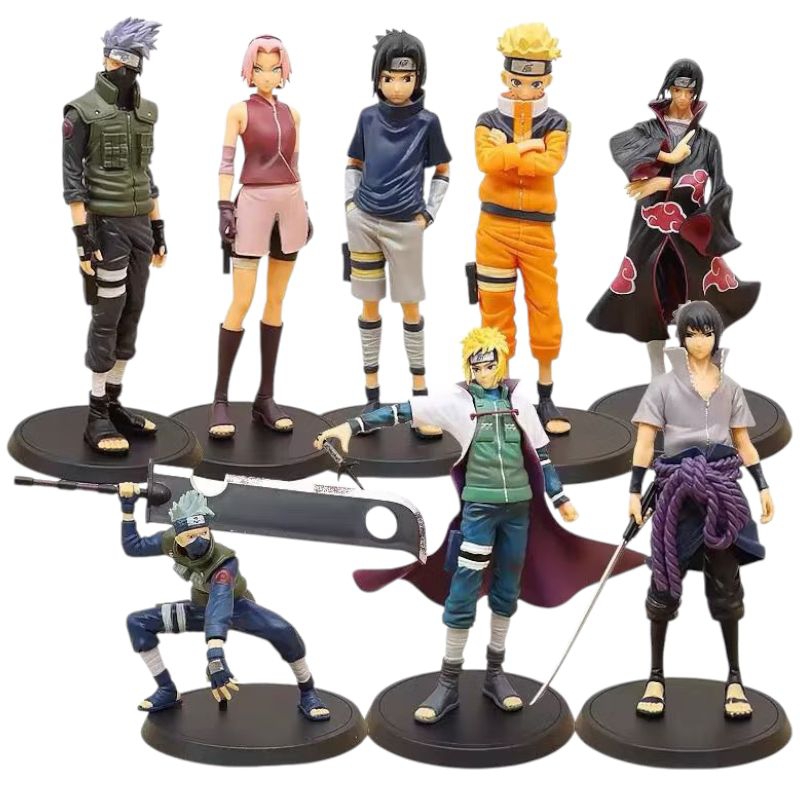 Action Figure Naruto Sasuke Sakura Besar Tinggi 26-28CM
