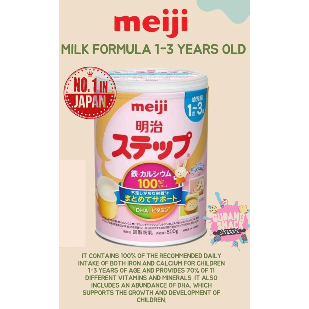 MEIJI STEP SUSU BAYI FORMULA (1-3 THN) 800 GR- KALENG