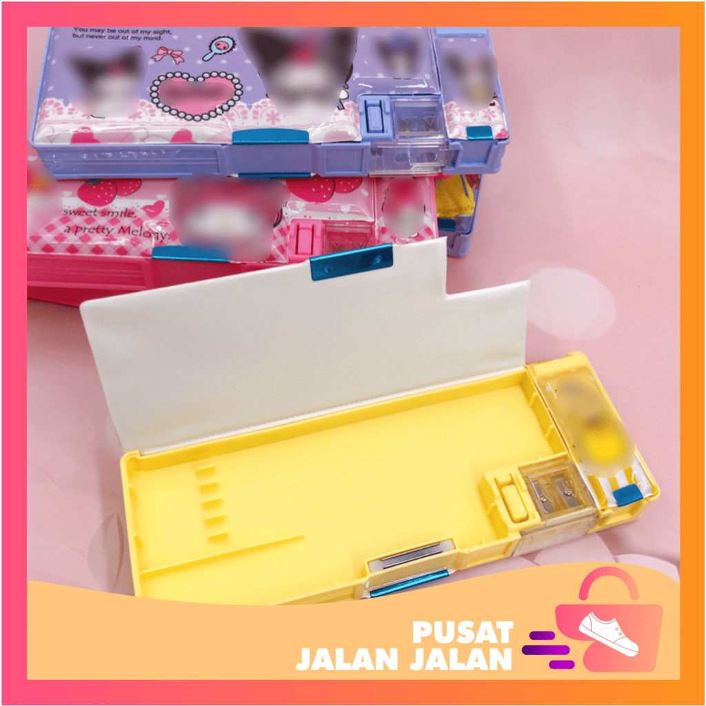 

Pusat Jalan Jalan - S5984 Kotak Pensil / Kotak Pensil Magnet 2 Sekat / Kotak Pensil Anak Dilengkapi Rautan / Kotak Pensil Lucu