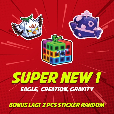 Mainan Sticker Blox Fruit / Mainan Blok Fruits Update Super