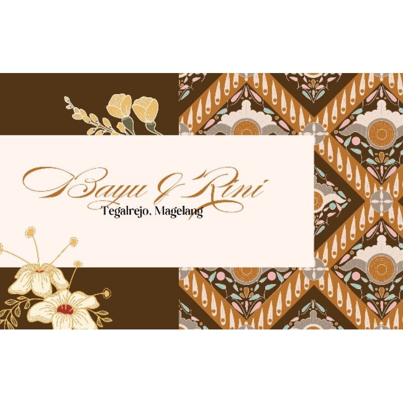 

Amplop Undangan 110x70 mm motif
