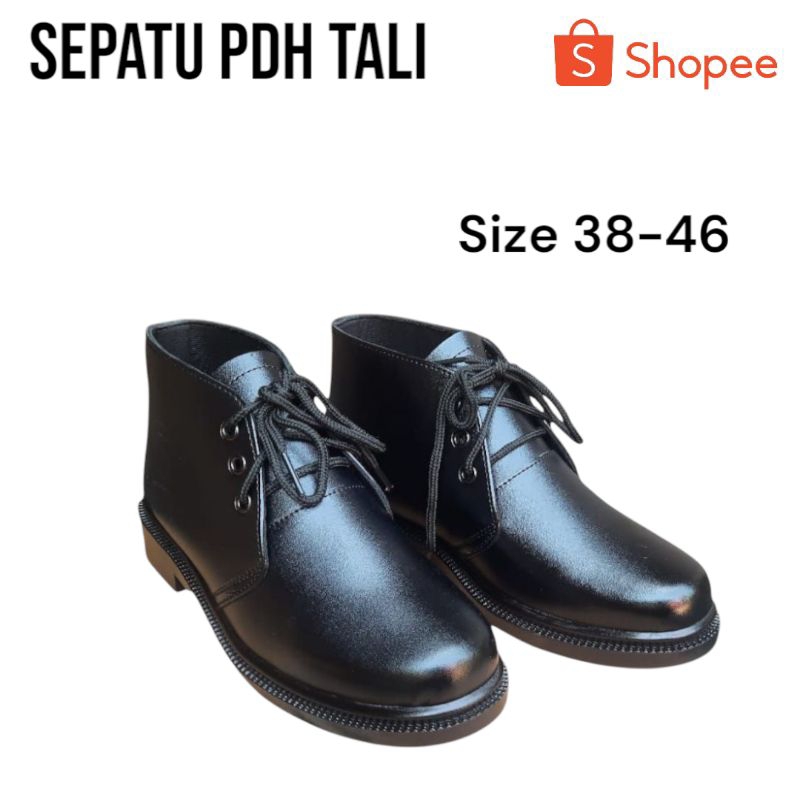 Sepatu PDH TNI / Sepatu Pdh Tali Pria Satpam