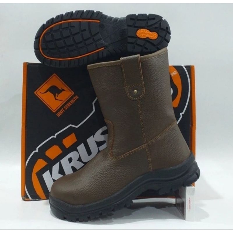 Safety Shoes Krushers Texas Brown / Sepatu Safety Krushers Texas Brown Original