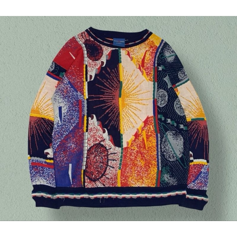 knitwear vintage motif ala coogi