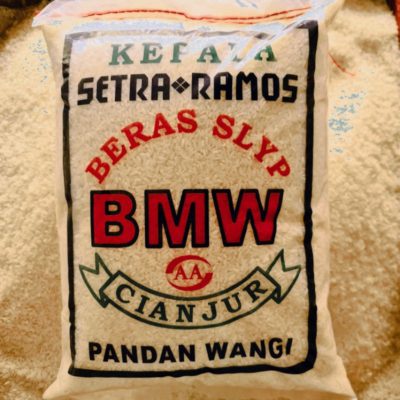 

beras enak pulen cap BMW setra ramos