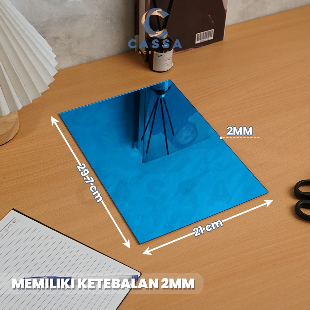 

Akrilik Lembaran Mirror A4 2Mm / Acrylic Sheet Gold Silver Rose Gold Merah Biru / Lembaran Akrilik