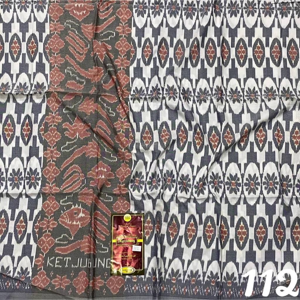 [PUTIH/SOFT] Sarung Ketjubung Goyor Ori Warna Soft Putih Abu Hitam//Sarung Goyor Kecubung Jumbo Goyo