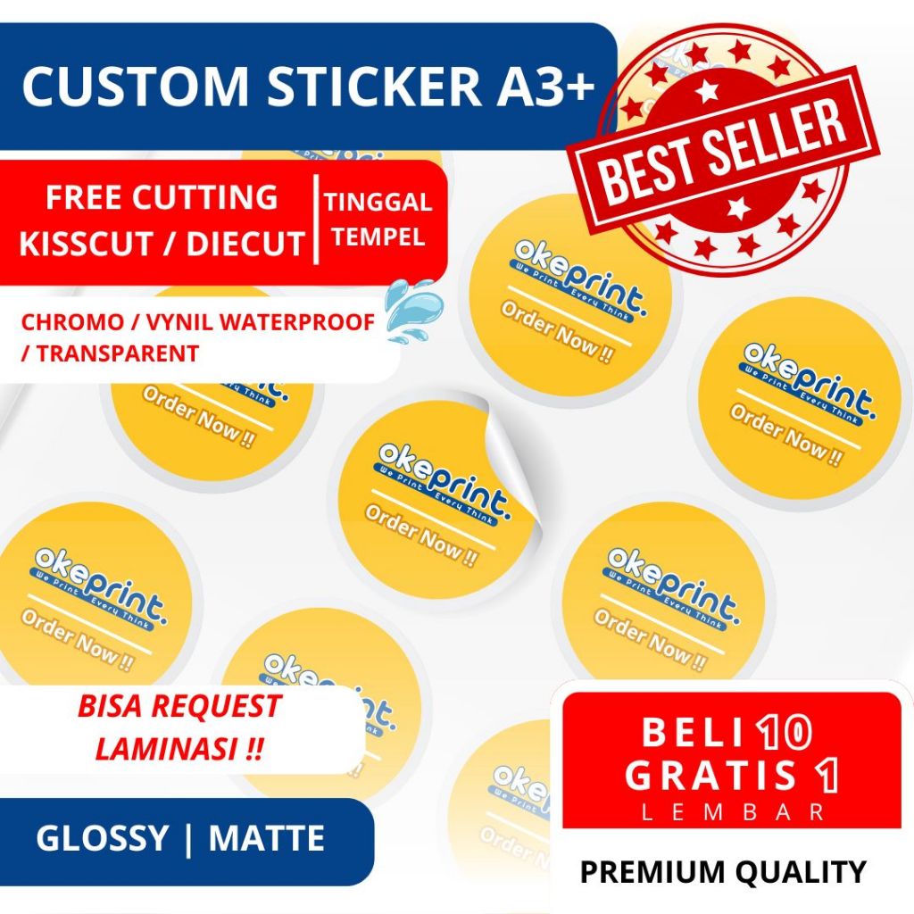 

OP | CETAK STICKER CHROMO/VYNIL/TRANSPARENT