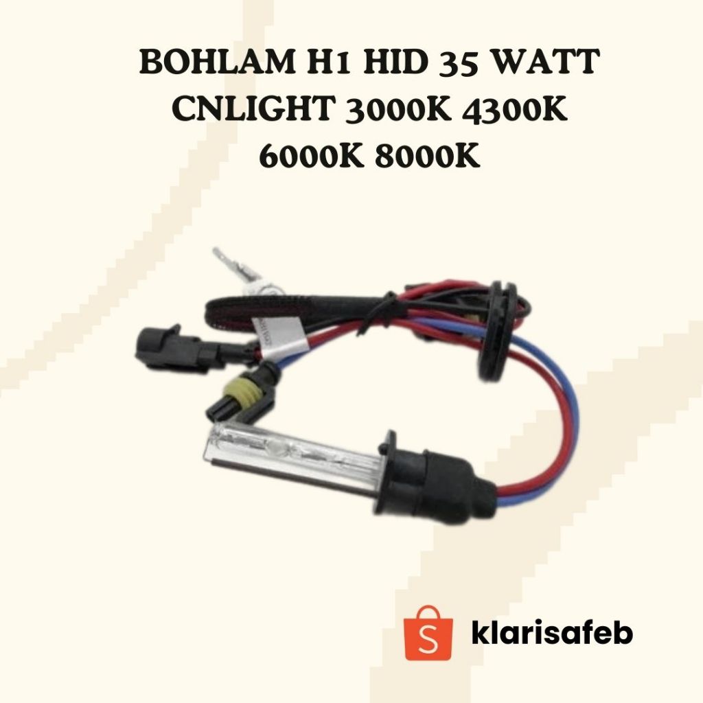 Bohlam H1 HID 35 Watt CNLIGHT H1 35 W 3000K 4300K 6000K 8000K