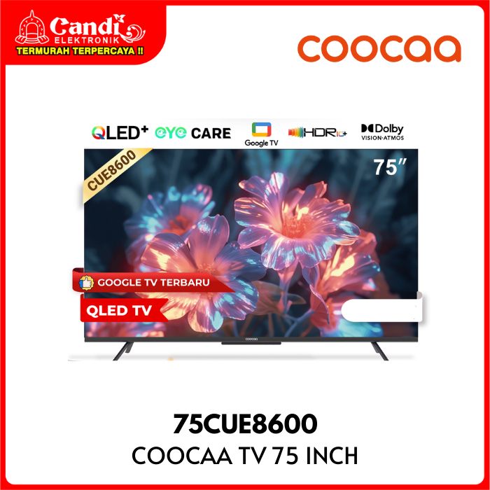 COOCAA 4K QLED Google TV 75 Inch CUE8600 75CUE8600