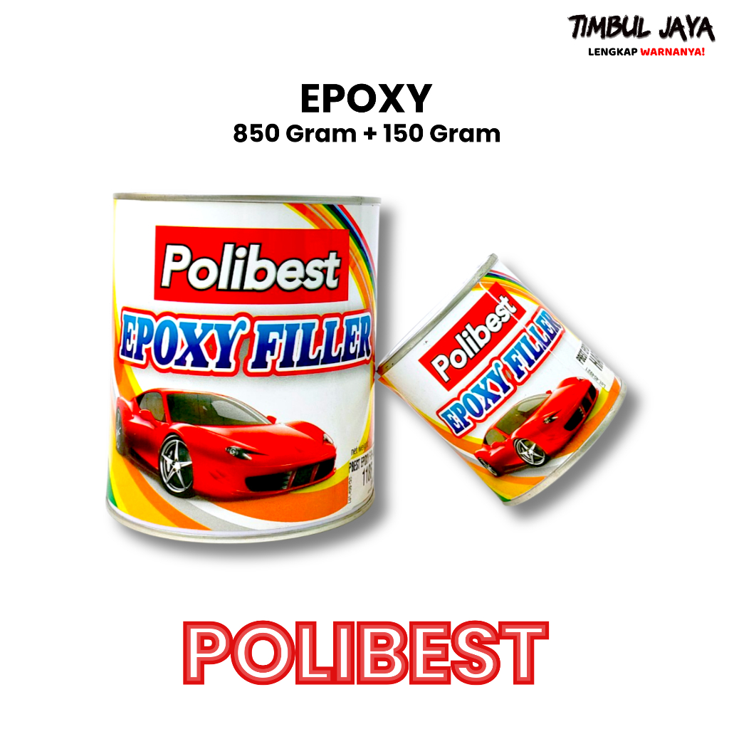 Epoxy Cat Dasar Polibest Epoxy Filler 1 Kg / Epoxy Mobil Besi Body Motor / Epoksi Mobil Motor