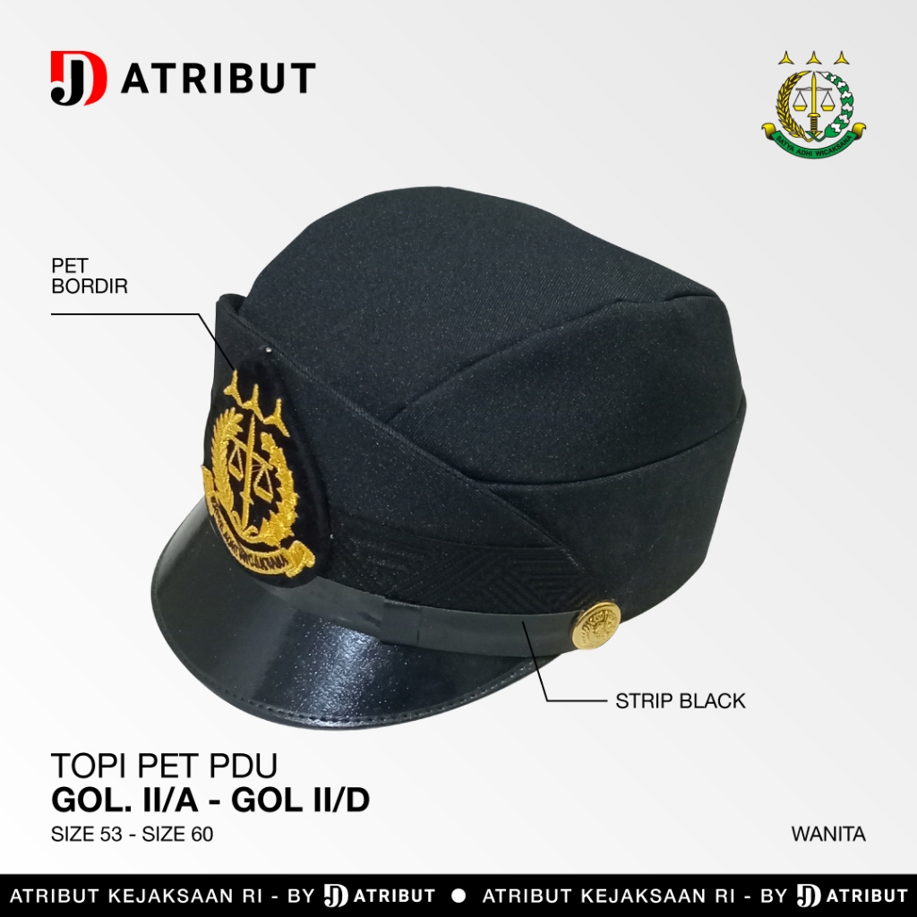 TOPI PET PDU PDUK PDUD JAKSA / PET PDU PDUK PDUD KEJAKSAAN RI