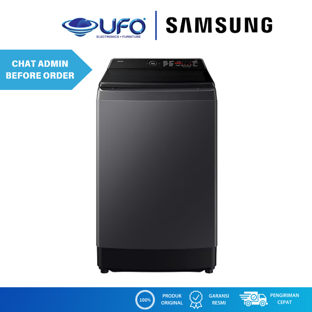 SAMSUNG WA80F15S5CSE MESIN CUCI TOP LOAD 15 KG AI WASH