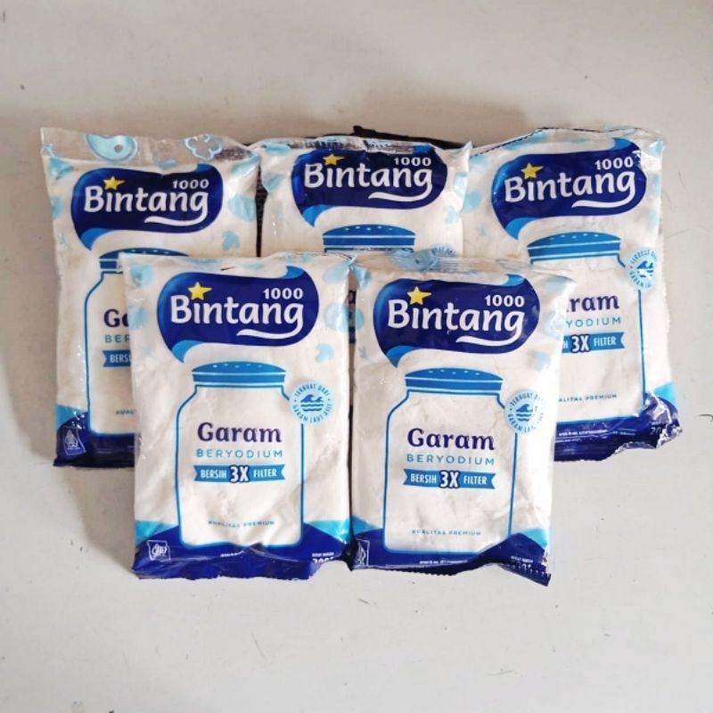 

Paket Garam Beryodium Garam Meja Seribu Bintang 200 gram